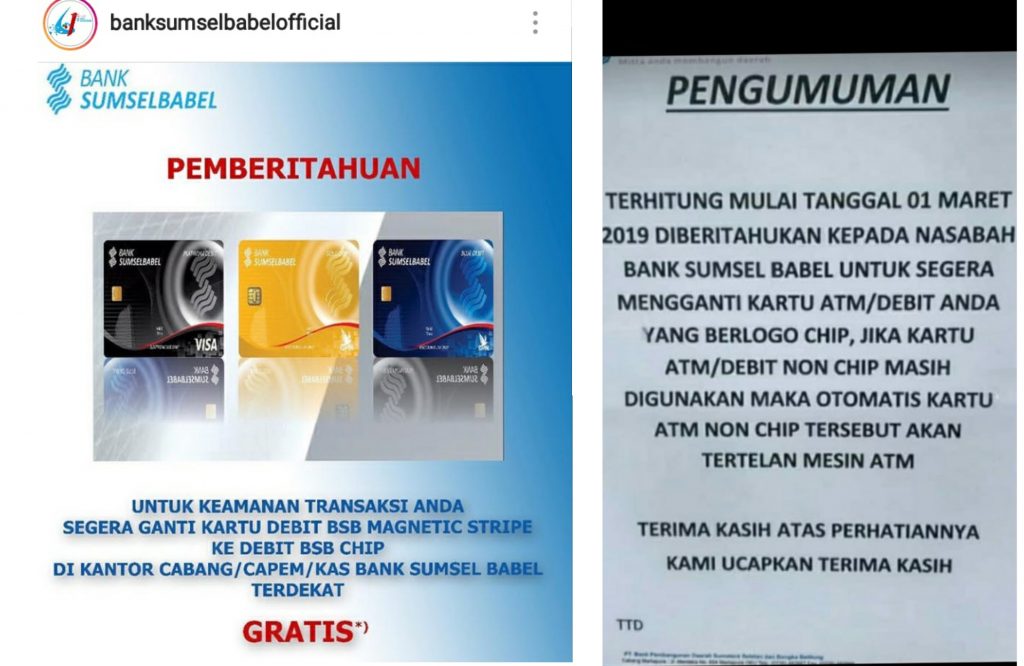 Sriwijaya Online » Himbauan Dari Bank Sumsel Babel Agar Nasabahnya Ganti Kartu  ATM
