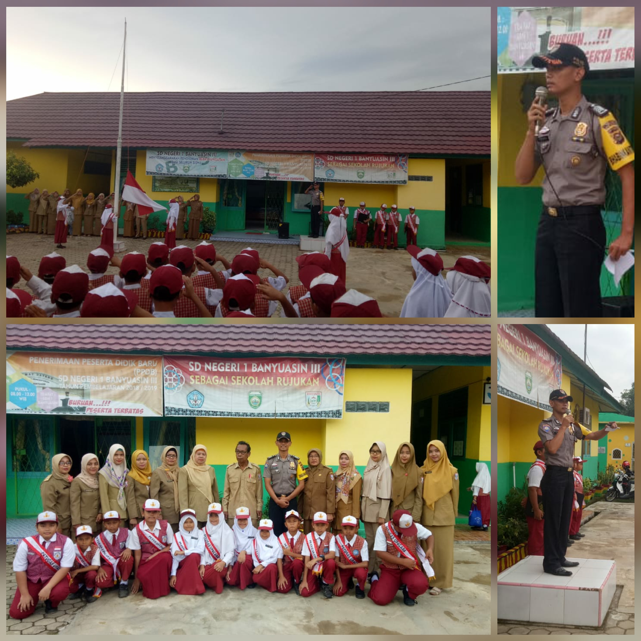 Sriwijaya line Bhabinkamtimas Polsek Pangkalan Balai Safari Kamtibmas di SDN 1 BA III